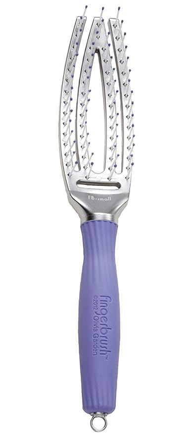 Olivia Garden Finger Brush Curved & Vented Paddle Brush - Null