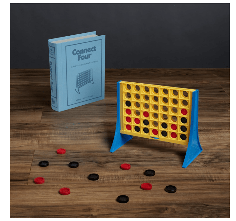 WS Games Connect 4 Vintage Bookshelf Edition - No Promo Code Needed!