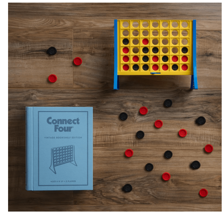 WS Games Connect 4 Vintage Bookshelf Edition - No Promo Code Needed!